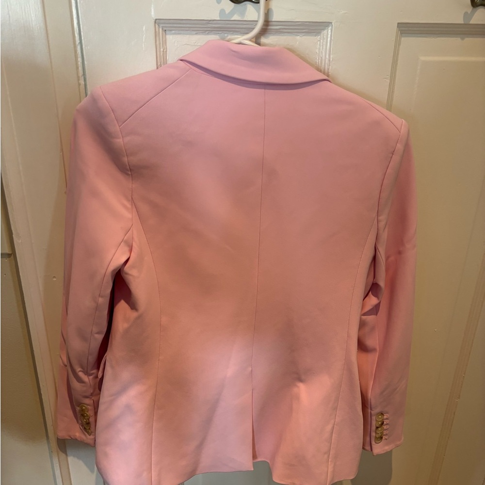 Veronica Beard Pink Double-Breasted Blazer - Picture 2 of 3